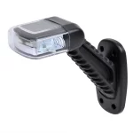 Breedtelicht rood/wit 100mm 4LED schuin links