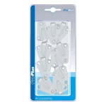 Touwhaak metaal 40x45mm gebogen 10 stuks