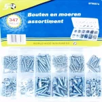 Bouten en moeren assortiment 347 delig