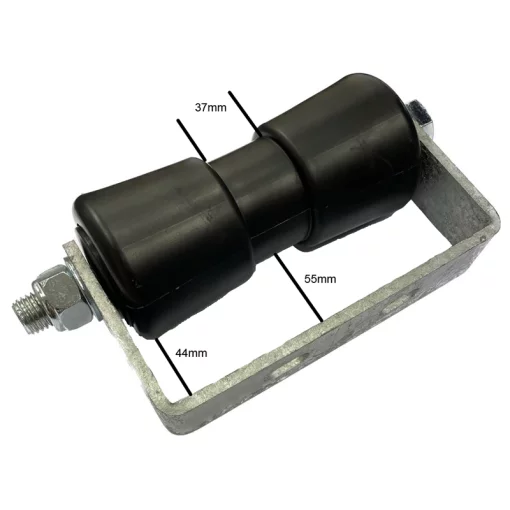 Kielrol op u-steun 185mm