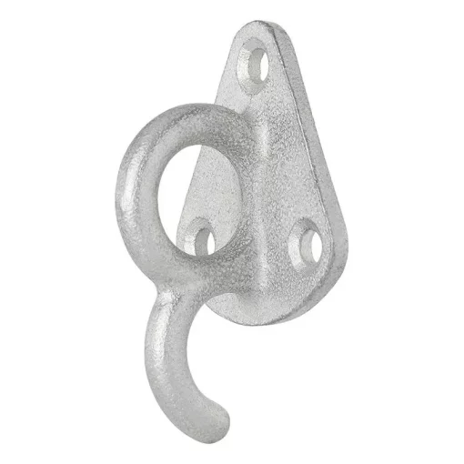 Touwhaak metaal met oog 70x45mm 5 stuks in blister