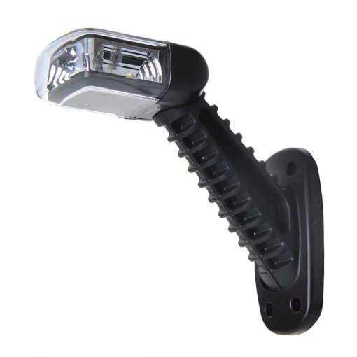 Breedtelicht rood/wit/oranje 100mm 5LED schuin links