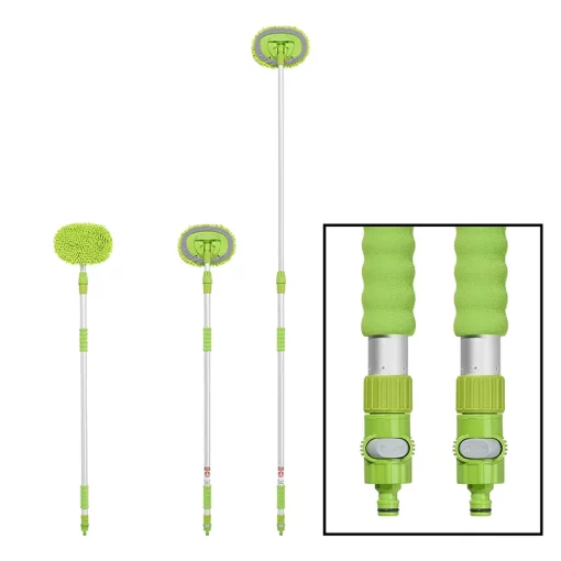 Wasborstel chenille telescopische steel 2,5 meter