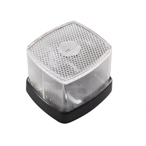 Markeringslamp wit 66x62mm met reflector