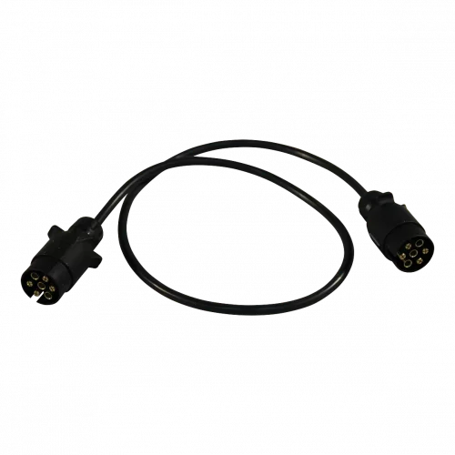Radex kabel 1 meter 7 aderig met 2x stekker 7-polig 1,5mm&sup2; PVC